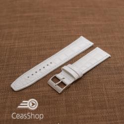  Curea piele vitel alba 22mm - 32660