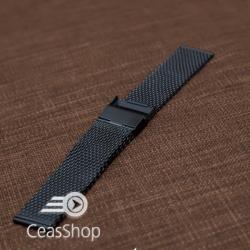  Bratara milaneza neagra 20mm - 39992