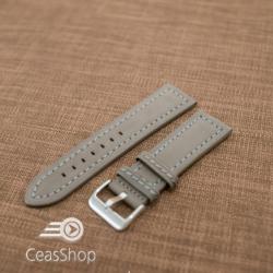  Curea piele gri 24 mm - 42220