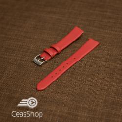  Curea roșie piele vitel plată 14mm - 30727