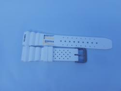 Curea albă poliuretan 22mm(24mm) - 53361