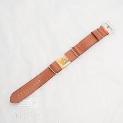  Curea NATO piele maro mediu 22mm vintage- 385228
