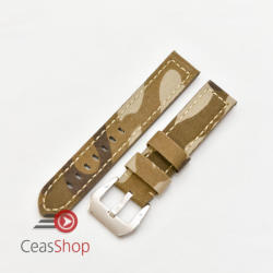  Curea pânză si piele camuflaj bej 28mm - 3702817 - ceas-shop