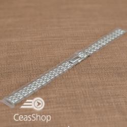  Bratara dama metalica argintie 10mm - 37532