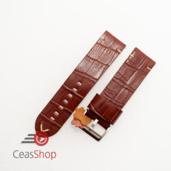  Curea piele maro roșcat model crocodil vintage QR 20mm - 4030820 - ceas-shop