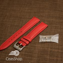  Curea buffalo rosie piele vitel captușită pe jumătate 18mm - 42821