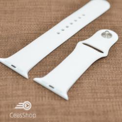  Curea silicon albă Apple Watch - 42mm