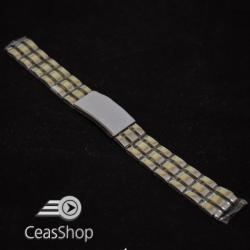  Bratara metalica argintie cu negru 18mm - 38889