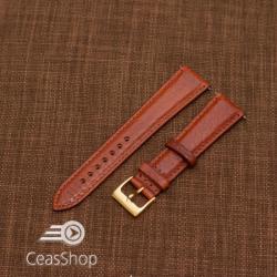  Curea piele VERONA maro deschis, captusita 20mm - 19711