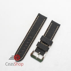  Curea piele si jeans neagră 18mm - 390181