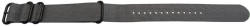  Curea NATO gri 22mm cu 4 catarame zulu negre -49864