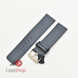  Curea piele vitel albastra plata, semi lucioasa 26mm - 3270526 - ceas-shop