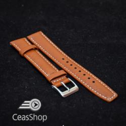  Curea piele buffalo captusita maro deschis 18 mm - 34845