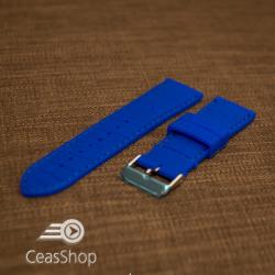  Curea silicon model crocodil albastru electric 20mm - 45912