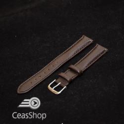  Curea piele buffalo captusita pe jumatate maro inchis 18 mm - 34857