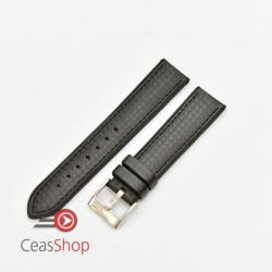  Curea hibrid silicon si piele fibra carbon neagra 24mm - 4000124 - ceas-shop