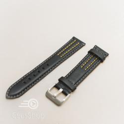  Curea model olimpic neagra cu galben 20mm - 51559