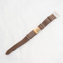  Curea NATO piele maro inchis 24mm vintage- 385242