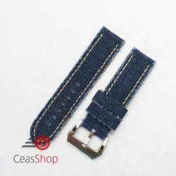  Curea piele si jeans albastră 24mm - 3900524