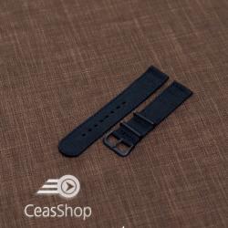 Curea din tesatura de nylon neagra 18mm - 40022