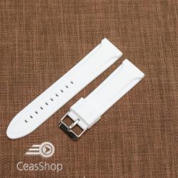  Curea silicon albă 18mm - 47090