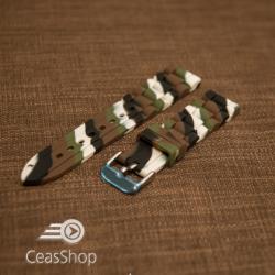  Curea silicon camuflaj 24mm - 45890