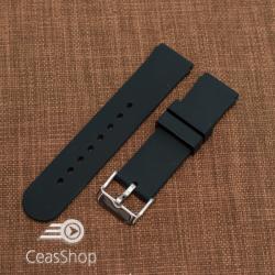  Curea silicon neagră 18mm(20mm) - 45565