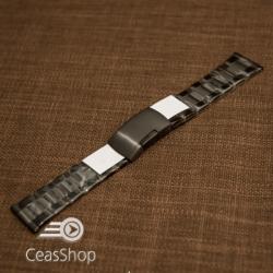  Bratara neagra 18mm capat drept - 40597