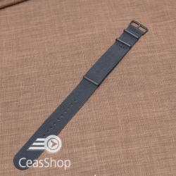  Curea NATO neagra 16mm catarame negre- 36774