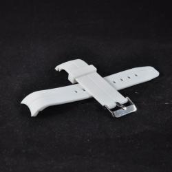  Curea din poliuretan curbata alba 22mm - 36001