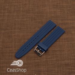  Curea silicon navy cu dungi 22mm - 47986