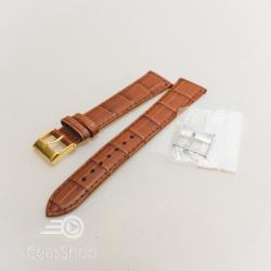  Curea piele vitel maro castaniu model aligator L 19mm - 33800