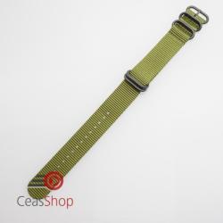  Curea NATO verde militar 24mm catarame zulu negre -52972