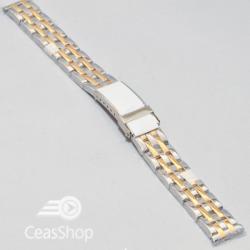  Bratara dama metalica bicolora 16mm - 37493