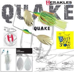 Herakles Spinnerbait Herakles Quake, White, 42g (ARHKFM03)