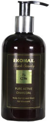 Ekomax Sapun lichid 3 in 1 EKOMAX Black Beauty Pure Active Charcoal, 330 ml