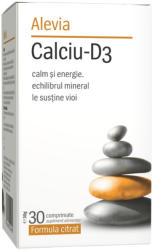 Alevia Calciu + D3 citrat - 30 cpr