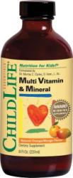 ChildLife Essentials® Multi Vitamin & Mineral (gust de portocale/mango) - 237ml - ChildLife Essentials