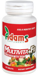 Adams Vision Multivita + Fe - 30 cpr