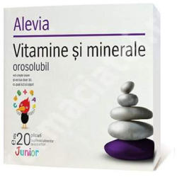 Alevia Vitamine si minerale Junior - 20 dz orosolubile