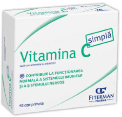 Fiterman Pharma Vitamina C simpla 180 mg - 40 cpr