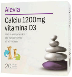 Alevia Calciu 1200 mg + Vitamina D3 - 20 dz
