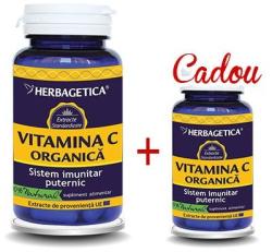 Herbagetica Vitamina C Organica 60 cps + 10 cps Gratis