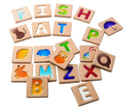 Plan Toys Alfabet din lemn A-Z, Plantoys