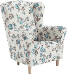 TEMPO KONDELA Füles fotel, szövet rose 14, CHARLOT - kondela