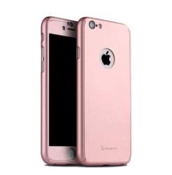 iPaky Husa Apple iPhone 6/6S, FullBody iPaky Rose-Gold , acoperire completa 360 grade cu folie de sticla gratis