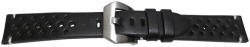  Curea piele perforata neagră GP Racing 24mm - 56976 - cureaceas