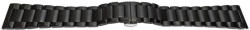  Bratara neagră deployant capat drept 24mm - 57129 - cureaceas