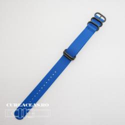  Curea NATO albastra 20mm catarame zulu negre -52976 - cureaceas