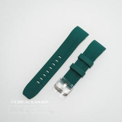  Curea silicon verde capat curbat 22mm - 58401 - cureaceas